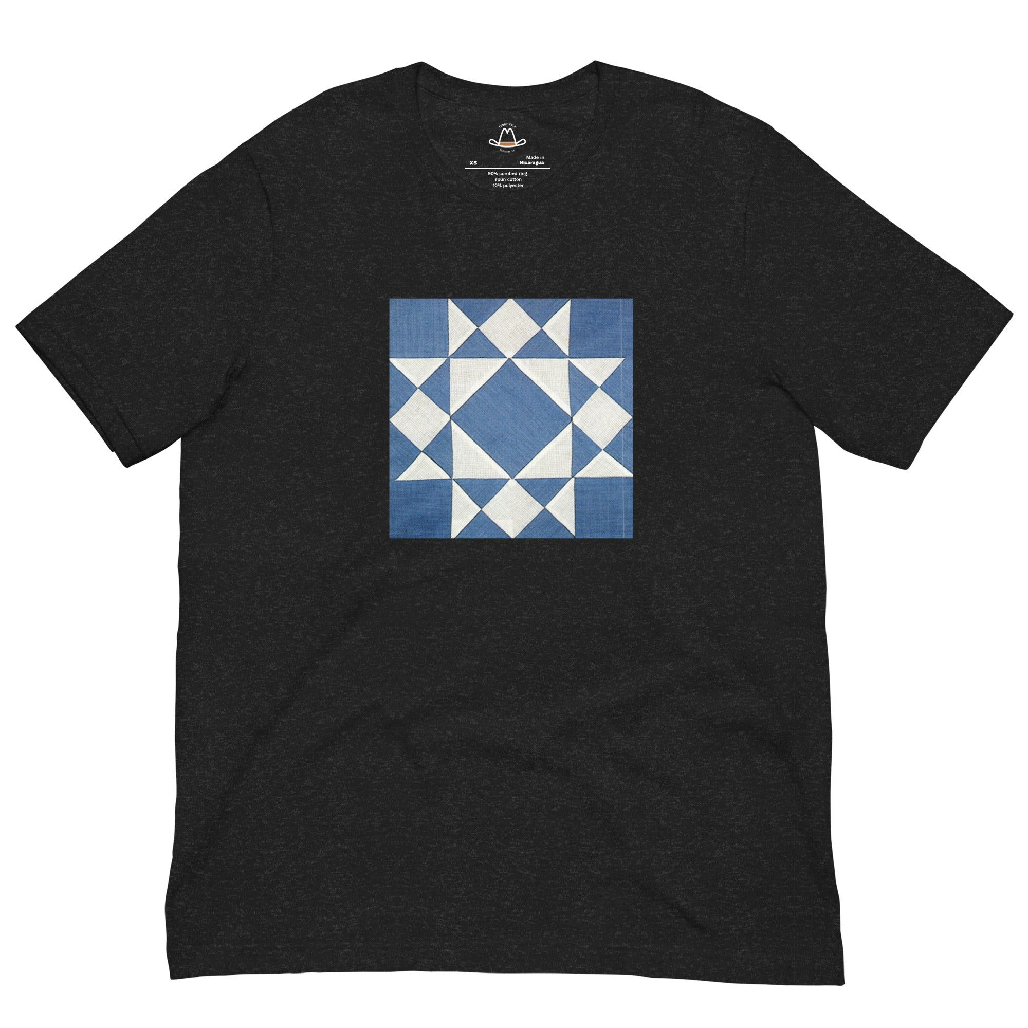 Blue and White Quilt Block Original Tee